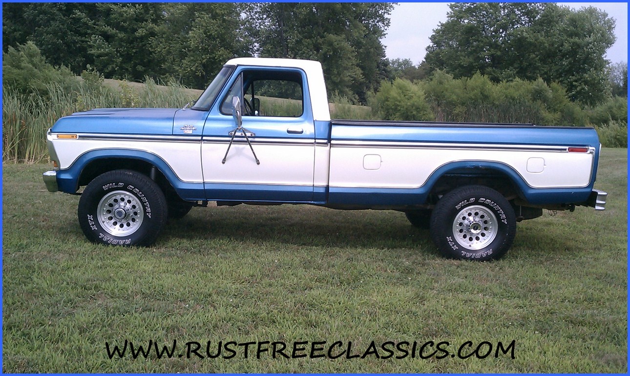 1979 79 F350 1 ton Regular Cab 4x4 Dana 60 Blue White